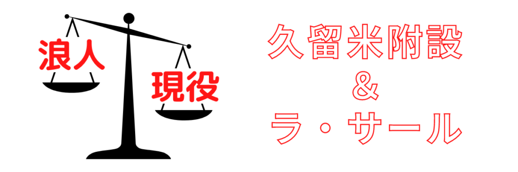 久留米附設とラ・サール高校は九州大学医学部合格は現役生が多い